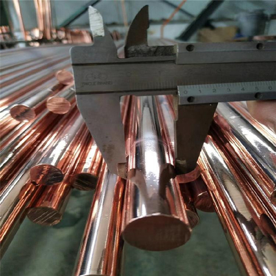 ASTM B187 C12200 Fosfor-deoksydowany miedziany okrągły pręt Doskonała odporność na korozję dla wymienników ciepła